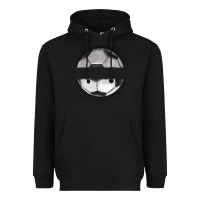 Black custom soccer Heavyweight Hoodie - MaliasSmallBusiness