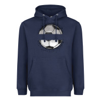 Navy custom soccer Heavyweight Hoodie - MaliasSmallBusiness