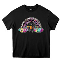 Black happy mothers day Heavy Core Tee - SublimationCraftShop