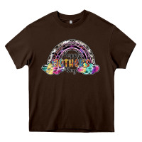 Chocolate Brown happy mothers day Heavy Core Tee - SublimationCraftShop