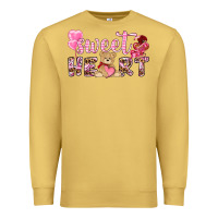 Antique Gold sweetheart with bear Premium Sweatshirt - NancyCooperArtShop