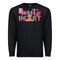 Black sweetheart with bear Premium Sweatshirt - NancyCooperArtShop