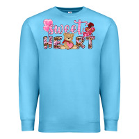Ocean Blue sweetheart with bear Premium Sweatshirt - NancyCooperArtShop