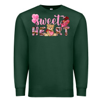 Sports Green sweetheart with bear Premium Sweatshirt - NancyCooperArtShop