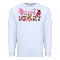 White sweetheart with bear Premium Sweatshirt - NancyCooperArtShop
