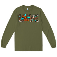 Army Green love turkey Long Sleeve Tee - JahusDesignShop