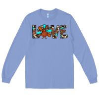 Colony Blue love turkey Long Sleeve Tee - JahusDesignShop