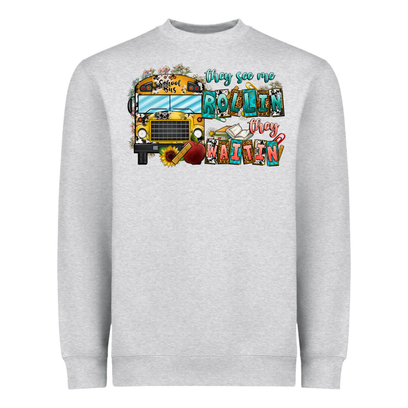 They See Me Rollin' They Waiting Heavyweight Sweatshirt by CowhideDigitalArt | Teevron