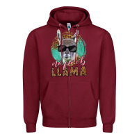 Burgundy western no prob llama Zipper Hoodie - LillyAllenDesigns