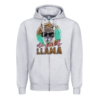 Heather Grey western no prob llama Zipper Hoodie - LillyAllenDesigns
