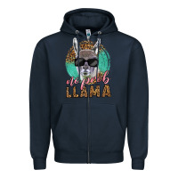 Navy western no prob llama Zipper Hoodie - LillyAllenDesigns