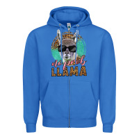 True Royal western no prob llama Zipper Hoodie - LillyAllenDesigns