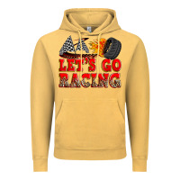 Vintage Mustard let's go racing Vintage Hoodie - Zillion Design Studio