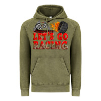 Vintage Olive let's go racing Vintage Hoodie - Zillion Design Studio