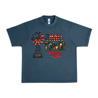 Midnight Navy small town usa Urban Heavy Tee - CowhideDigitalArt
