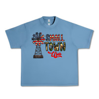 Pebble Blue small town usa Urban Heavy Tee - CowhideDigitalArt