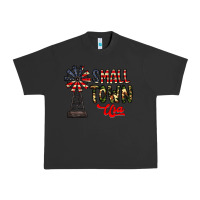 Pigment Black small town usa Urban Heavy Tee - CowhideDigitalArt