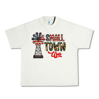 Pistachio small town usa Urban Heavy Tee - CowhideDigitalArt