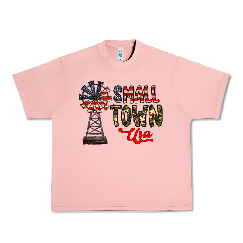 Small Town Usa Urban Heavy Tee by CowhideDigitalArt | Teevron