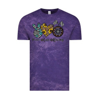 Cloud Purple peace love racing Vintage Tee - CowhideDigitalArt