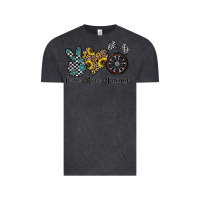 Vintage Black peace love racing Vintage Tee - CowhideDigitalArt