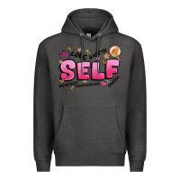 Charcoal Heather self love Premium Hoodie - Artiststas