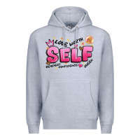 Heather Grey self love Premium Hoodie - Artiststas