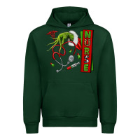 Forest Green Christmas Character Urban Hoodie - NancyCooperArtShop
