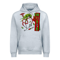 Heather Grey Christmas Character Urban Hoodie - NancyCooperArtShop