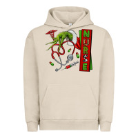 Pigment French Oak Christmas Character Urban Hoodie - NancyCooperArtShop