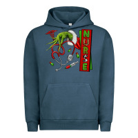 Pigment Midnight Navy Christmas Character Urban Hoodie - NancyCooperArtShop