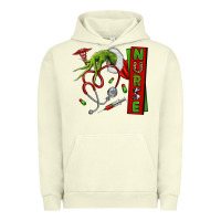 Pigment Pistachio Christmas Character Urban Hoodie - NancyCooperArtShop