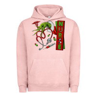 Pigment Salmon Christmas Character Urban Hoodie - NancyCooperArtShop