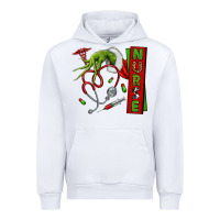 White Christmas Character Urban Hoodie - NancyCooperArtShop