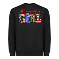 Black All American girl Heavyweight Sweatshirt - Neo Western