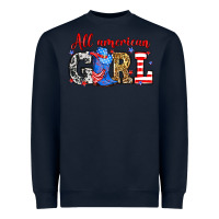 Navy All American girl Heavyweight Sweatshirt - Neo Western