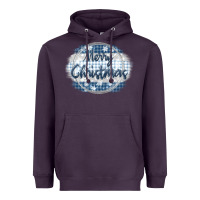 Plum merry christmas blue Heavyweight Hoodie - MaliasSmallBusiness