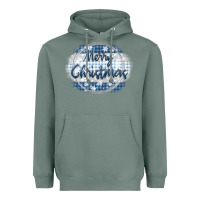 Sage merry christmas blue Heavyweight Hoodie - MaliasSmallBusiness