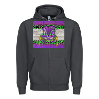 Smoke mardi gras  mask Zipper Hoodie - BarkalooDesign