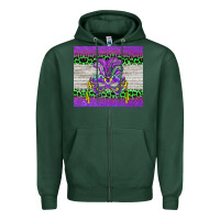 Sports Green mardi gras  mask Zipper Hoodie - BarkalooDesign