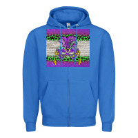 True Royal mardi gras  mask Zipper Hoodie - BarkalooDesign