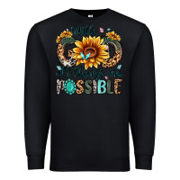 Black with god all things are possible malias Premium Sweatshirt - MaliasSmallBusiness