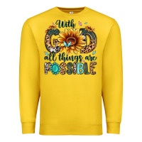 Lemon with god all things are possible malias Premium Sweatshirt - MaliasSmallBusiness