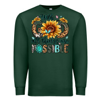 Sports Green with god all things are possible malias Premium Sweatshirt - MaliasSmallBusiness