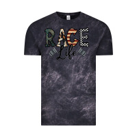 Cloud Black race life Vintage Tee - CowhideDigitalArt