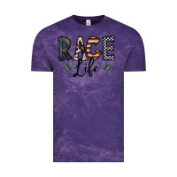 Cloud Purple race life Vintage Tee - CowhideDigitalArt