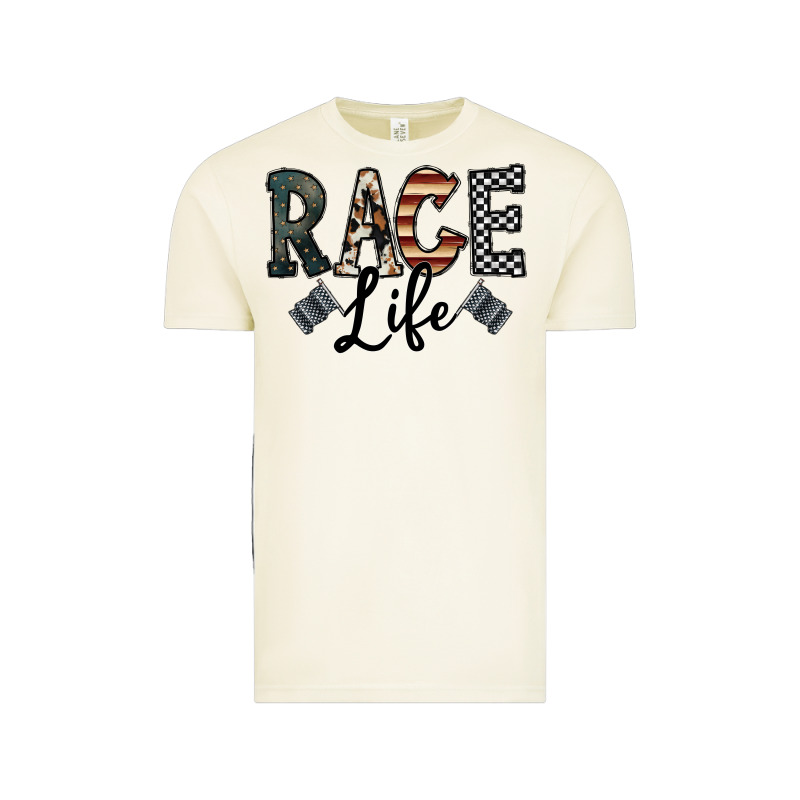 Race Life Vintage Tee by CowhideDigitalArt | Teevron