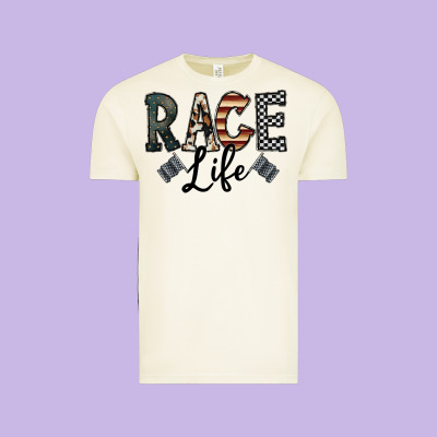 Race Life Vintage Tee Designed By Cowhidedigitalart