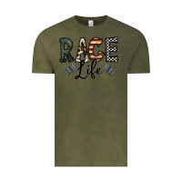 Vintage Olive race life Vintage Tee - CowhideDigitalArt