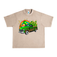 French Oak st patricks shamrock gold rainbow balloon candy truck Urban Heavy Tee - FaDigitalArtStudio